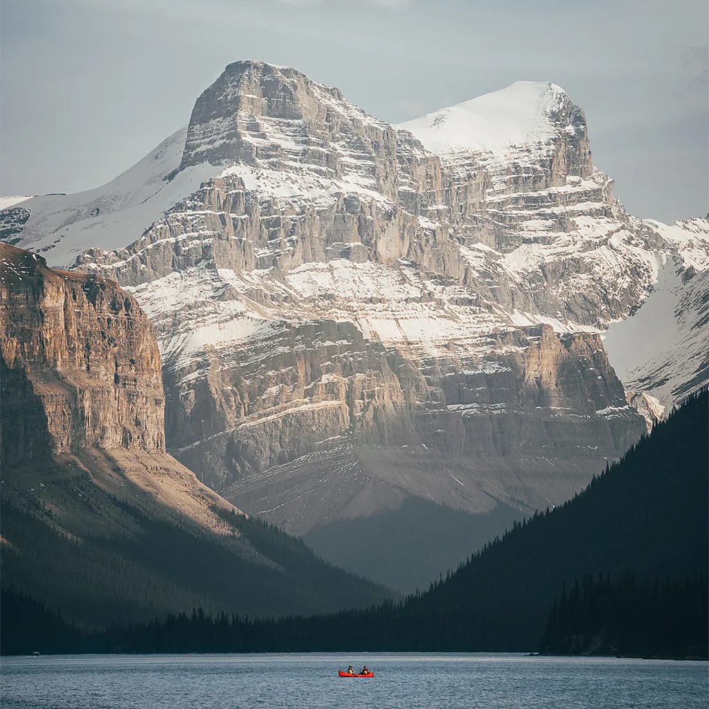 Maligne Lake kayaking camping Spirit Island travel planning Jasper National Park