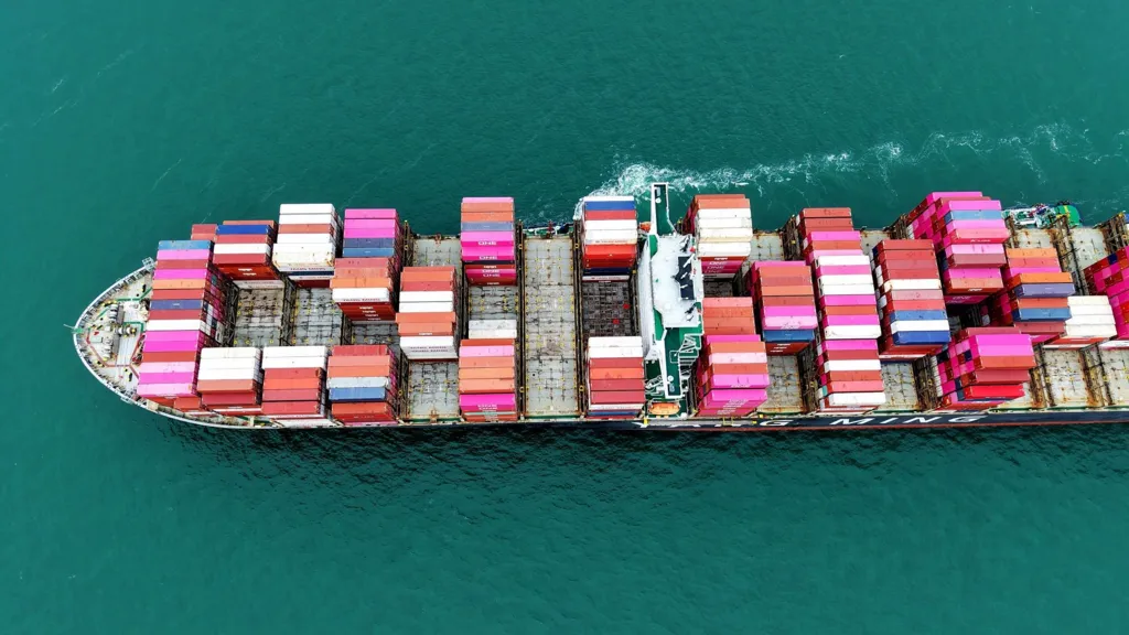 Shipping vessel maritime transport industry cheap diesel fuel emissions climate change